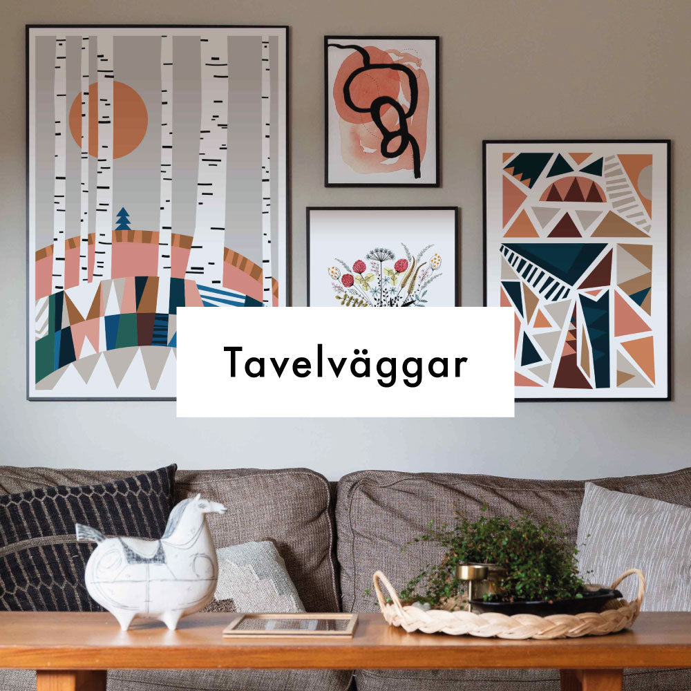 Färdiga tavelväggar