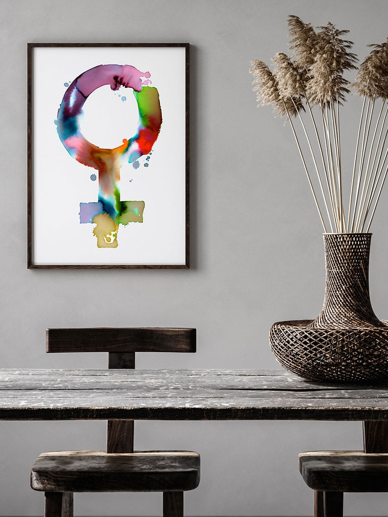 Female sign poster– Jenny Wallmark designstudio