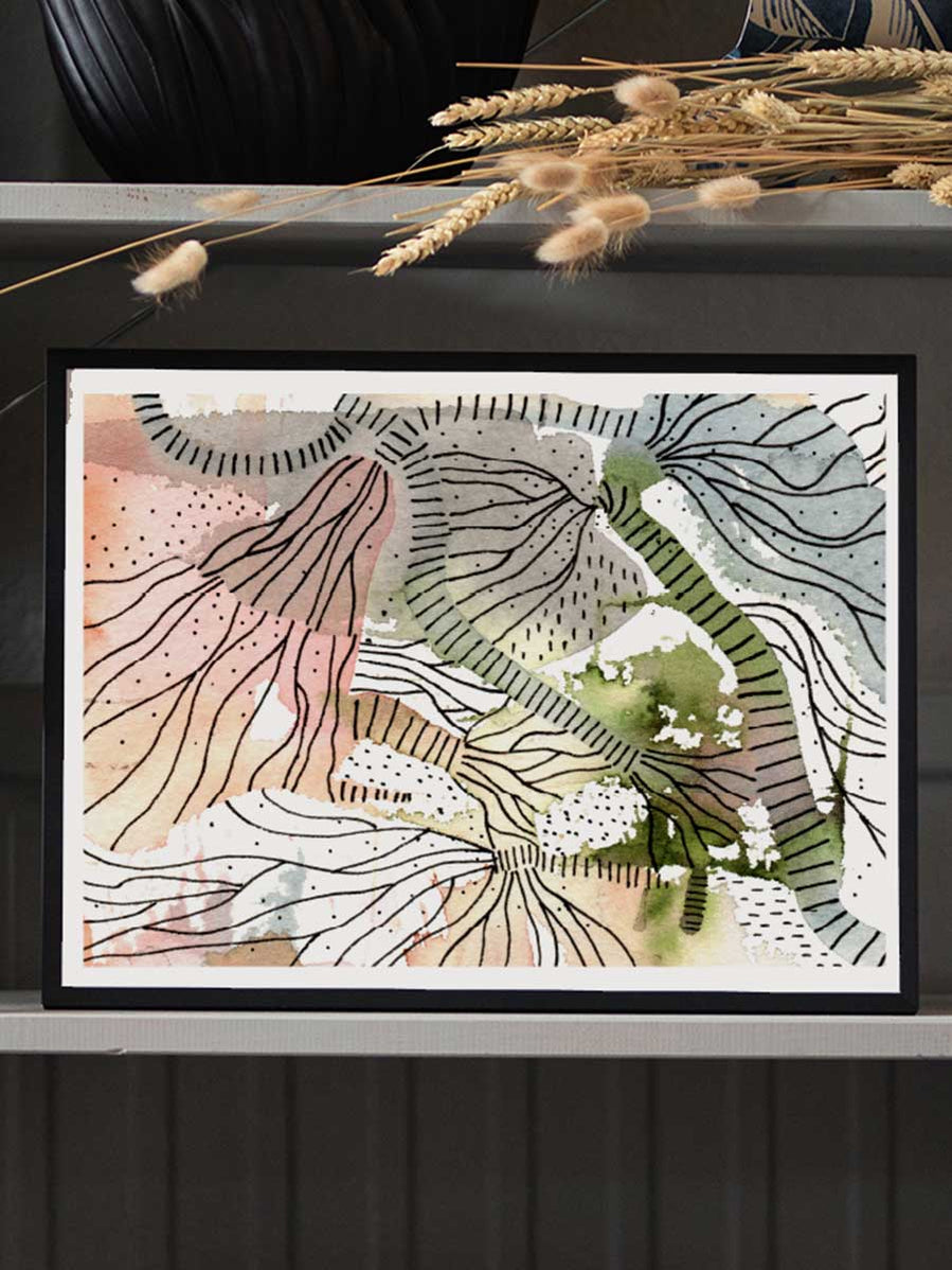 Strings poster– Jenny Wallmark designstudio